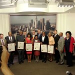 GROUP SHOT INCLUDING ALL HONOREES AND LOS ANGELES CITY OFFICIALS AT THE AFRICAN AMERICAN HERITAGE CELEBRATION.